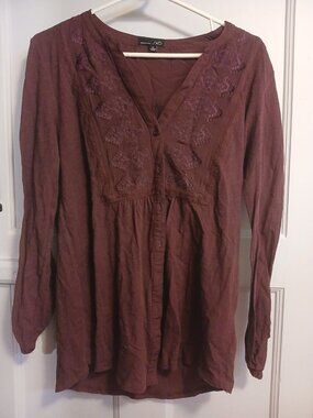 RXB Womens M Burgundy Shirt